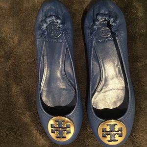 New blue Tory Burch flats